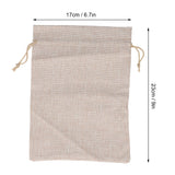 10Pcs Cotton Linen Bag Small Storage Drawstring Bag 9 X 6.7in Reusable Storage Bag for Bread Flowers