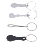 Aluminum Alloy Shopping Trolley Keychain Portable Alternative Shopping Trolley Keyring