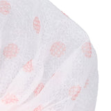 100Pcs Microphone Cover Dust Sweat Resistant Disposable Excellent Elasticity Reduce Noise Microphone CapsWhite Red Dot