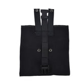 Foraging Bag Canvas Foldable Portable Thick Unique Simple Appearance Belt Fruit Picking Pouch for Outdoor CampingBlack
