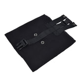 Foraging Bag Canvas Foldable Portable Thick Unique Simple Appearance Belt Fruit Picking Pouch for Outdoor CampingBlack