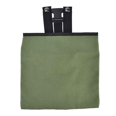 Foraging Bag Canvas Foldable Portable Thick Unique Simple Appearance Belt Fruit Picking Pouch for Outdoor CampingMilitary Green In Australia - Darrahopens