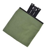 Foraging Bag Canvas Foldable Portable Thick Unique Simple Appearance Belt Fruit Picking Pouch for Outdoor CampingMilitary Green In Australia - Darrahopens