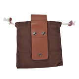 Fruit Picking Bag Waist Hanging Canvas Material PU Style Folded Save Space Belt Foraging BagBrown In Australia - Darrahopens