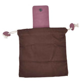 Fruit Picking Bag Waist Hanging Canvas Material PU Style Folded Save Space Belt Foraging BagBrown In Australia - Darrahopens