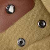 Fruit Picking Bag Waist Hanging Canvas Material PU Style Folded Save Space Belt Foraging BagKhaki