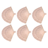 12Pcs Wooden Hand Fans Chinese Style Hollow Folding Handheld Fan for Wedding Gift Party DIY Decoration In Australia - Darrahopens