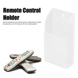 Acrylic Remote Control Holder Simple Wall Mount Media Organizer Transparent Cosmetics Stand1 Cell