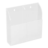 Acrylic Remote Control Holder Simple Wall Mount Media Organizer Transparent Cosmetics Stand2 Cell