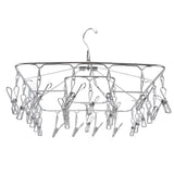 Clothes Drying Rack with 28 Clips Stainless Steel Laundry Drying Hanger for Socks Towels Bras Underwear In Australia - Darrahopens