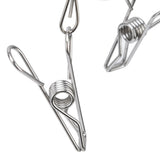 Clothes Drying Rack with 28 Clips Stainless Steel Laundry Drying Hanger for Socks Towels Bras Underwear