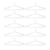 10pcs Clothes Hangers Stainless Steel Heavy Duty Prevent Slip Space Saving Coat Drying Hangers In Australia - Darrahopens