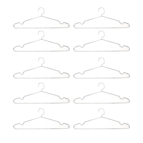 10pcs Clothes Hangers Stainless Steel Heavy Duty Prevent Slip Space Saving Coat Drying Hangers In Australia - Darrahopens
