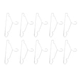 10pcs Clothes Hangers Stainless Steel Heavy Duty Prevent Slip Space Saving Coat Drying Hangers