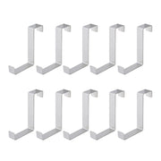 10Pcs Stainless Steel Cabinet Door Hook Waterproof Z Shaped Reversible Door Hanger for Kitchen Apartment In Australia - Darrahopens