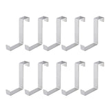 10Pcs Stainless Steel Cabinet Door Hook Waterproof Z Shaped Reversible Door Hanger for Kitchen Apartment In Australia - Darrahopens