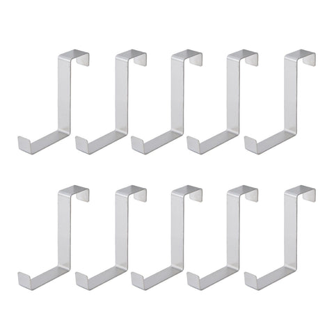 10Pcs Stainless Steel Cabinet Door Hook Waterproof Z Shaped Reversible Door Hanger for Kitchen Apartment In Australia - Darrahopens