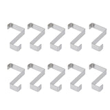 10Pcs Stainless Steel Cabinet Door Hook Waterproof Z Shaped Reversible Door Hanger for Kitchen Apartment