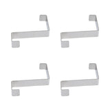 10Pcs Stainless Steel Cabinet Door Hook Waterproof Z Shaped Reversible Door Hanger for Kitchen Apartment