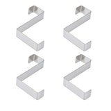 10Pcs Stainless Steel Cabinet Door Hook Waterproof Z Shaped Reversible Door Hanger for Kitchen Apartment