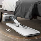 Microfiber Flat Mop Hand Wash Free Long Handle Large Flat Mop Dry Wet Use Floor Cleaning Tool White 36 Plate Set with 3 Cloth In Australia - Darrahopens