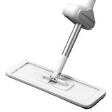 Microfiber Flat Mop Hand Wash Free Long Handle Large Flat Mop Dry Wet Use Floor Cleaning Tool White 36 Plate Set with 3 Cloth