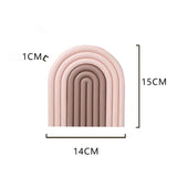 Placemat Prevent Slip Wearable Thickened Insulation Cup Pad for Bowl Plate Kitchen Restaurant Gradient Pink In Australia - Darrahopens