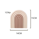 Placemat Prevent Slip Wearable Thickened Insulation Cup Pad for Bowl Plate Kitchen Restaurant Beige Coffee In Australia - Darrahopens