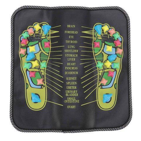 Foot Massage Mat Blood Circulation Relieve Pain Simulation Cobblestone Reflexology Walk Stone Mat 35x35cm / 13.8x13.8in In Australia - Darrahopens