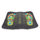 Foot Massage Mat Blood Circulation Relieve Pain Simulation Cobblestone Reflexology Walk Stone Mat 35x35cm / 13.8x13.8in