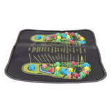 Foot Massage Mat Blood Circulation Relieve Pain Simulation Cobblestone Reflexology Walk Stone Mat 35x35cm / 13.8x13.8in