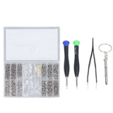 Eyeglass Repair Kit Tiny Stainless Steel Sunglass Screws Repair Kit with Screwdriver Tweezer for Watches Glasses