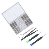 Eyeglass Repair Kit Tiny Stainless Steel Sunglass Screws Repair Kit with Screwdriver Tweezer for Watches Glasses