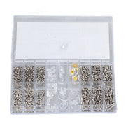 Eyeglass Repair Kit Tiny Stainless Steel Sunglass Screws Repair Kit with Screwdriver Tweezer for Watches Glasses