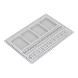 Beaded Measuring Board 4 Straight Channels 4 Recessed Compartments Bead Design Board for Creating Bracelets Necklaces