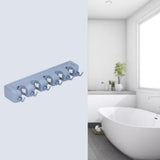 Mop Broom Holder Multifunctional Space Saving Broom Wall Mounted Rack for Kitchen Bathroom Garden Garage B