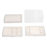 Acrylic Jewelry Organizer Clear Acrylic Beige Drawer Desk Storage Jewelry Box for Stud Earrings Necklace Jewelry