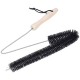 Stainless Steel Dryer Vent Cleaner Brush Multifunctional Bendable Pipe Cleaning Brush with Wood Handle for Home In Australia - Darrahopens