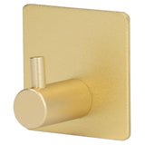 4pcs Towel Hook Aluminum Rustproof Waterproof Heavy Duty Adhesive Wall Hook for Hanging Coat Hat Towel Robe Golden