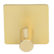 4pcs Towel Hook Aluminum Rustproof Waterproof Heavy Duty Adhesive Wall Hook for Hanging Coat Hat Towel Robe Golden