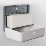 Paper Towel Dispenser Wall Mounted Safe Sturdy ABS Glossy Corner Bathroom Paper Towel Holder for Bathroom Toilet