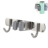 Wall Mounted Mop Organizer Holder Kitchen Bathroom Hardware Hook Pendant Balcony Mop Clip Rag Hook Punch Free Perforations