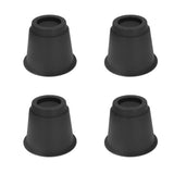 4 Pcs Plastic Furniture Risers 5 Inch Heavy Duty Stackable Circle Bed Lifter for Bed Chair Table Sofa Black In Australia - Darrahopens
