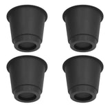 4 Pcs Plastic Furniture Risers 5 Inch Heavy Duty Stackable Circle Bed Lifter for Bed Chair Table Sofa Black In Australia - Darrahopens