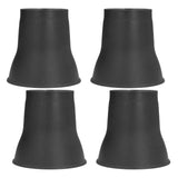 4pcs Furniture Risers 6 Inches Horn Shaped Black Plastic Heavy Duty Riser for Bed Sofa In Australia - Darrahopens