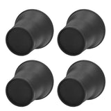 4pcs Furniture Risers 6 Inches Horn Shaped Black Plastic Heavy Duty Riser for Bed Sofa