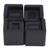 4pcs Bed Risers Corner Fixed Casters Increasing Height 2200 Lb Load Bearing Plastic Furniture Leg Risers for Home In Australia - Darrahopens