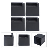 4pcs Bed Risers Corner Fixed Casters Increasing Height 2200 Lb Load Bearing Plastic Furniture Leg Risers for Home