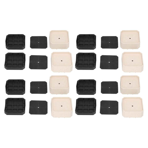 8 Set Full Covered Bed Risers Shockproof Stackable Furniture Risers for Refrigerator Washing Machine Base Tables Chairs In Australia - Darrahopens