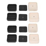 8 Set Full Covered Bed Risers Shockproof Stackable Furniture Risers for Refrigerator Washing Machine Base Tables Chairs In Australia - Darrahopens